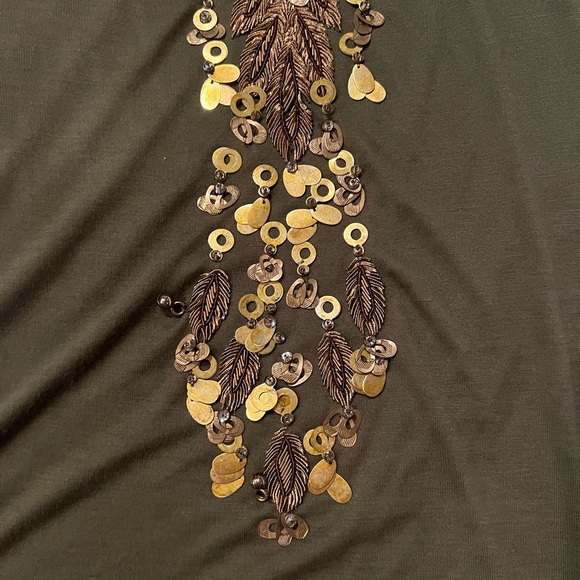 Emilio Pucci Top with Gold Metal Embroidery - Picture 8 of 11